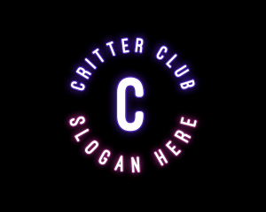 Bright Neon Bar logo design