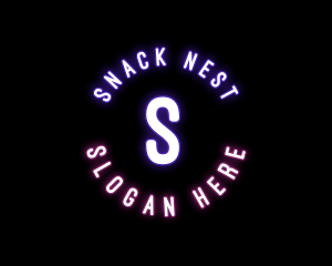 Bright Neon Bar logo design