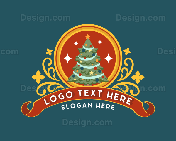 Holiday Christmas Tree Logo