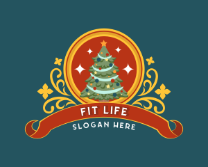 Holiday Christmas Tree logo