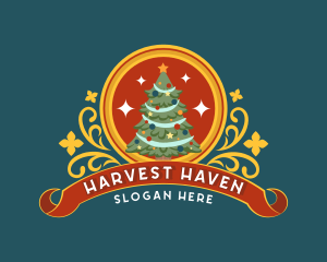 Holiday Christmas Tree logo design