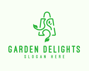 Organic Shopping Bag logo design