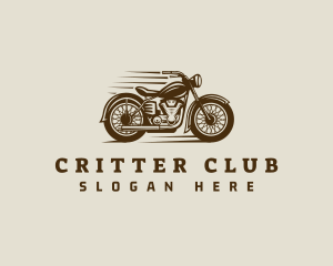 Motorbike Biker Mechanic logo design