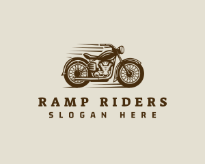 Motorbike Biker Mechanic logo design