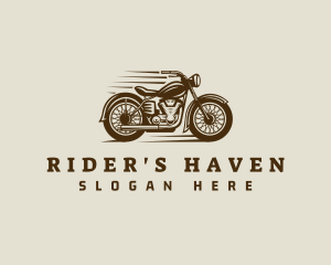 Motorbike Biker Mechanic logo design