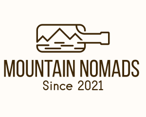 Adventure Mountain Bottle logo design