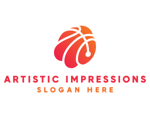 Basketball Sports Ball logo design