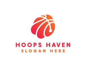 Basketball Sports Ball logo design