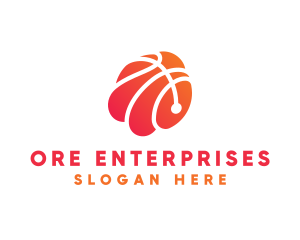 Basketball Sports Ball logo design