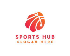 Basketball Sports Ball logo design