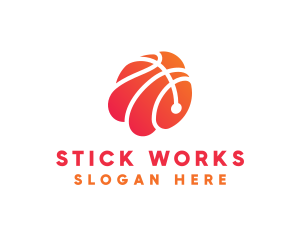 Basketball Sports Ball logo design