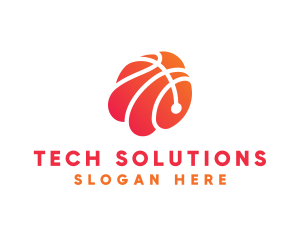 Basketball Sports Ball logo design