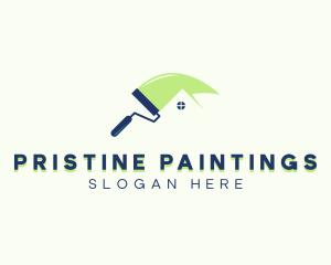 Paint Roller Painting logo design