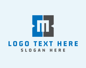 Letter - Letter M Square logo design