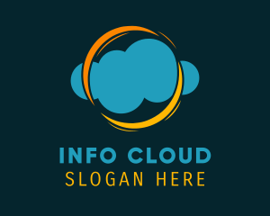 Blue Cloud Yellow Ring logo