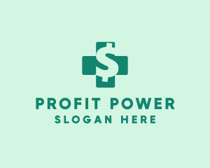 Dollar Sign Health Cross  logo