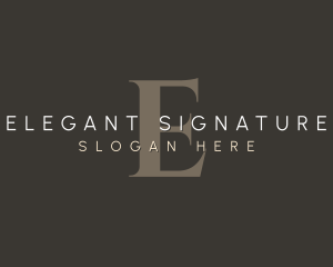 Elegant Business Agency logo design