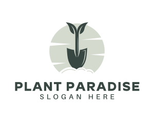 Gardening Shovel Plant logo design