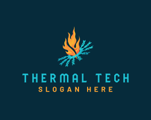 Fire Ice Thermal logo design