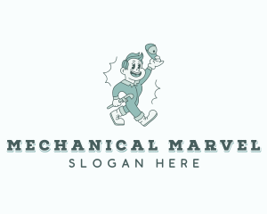 Handyman Repair Mechanic logo design