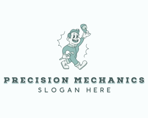 Handyman Repair Mechanic logo design