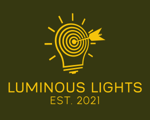 Light Bulb Target  logo design