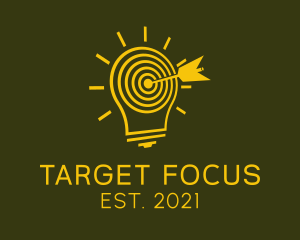 Light Bulb Target  logo design