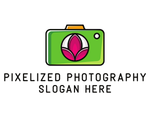 Lotus Flower Camera logo design