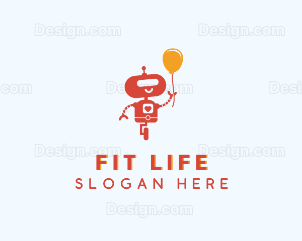 Balloon Toy Robot Logo