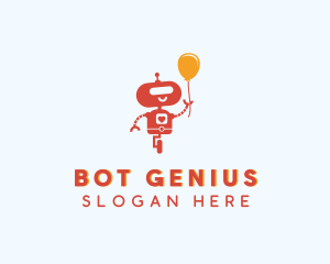 Balloon Toy Robot  logo design