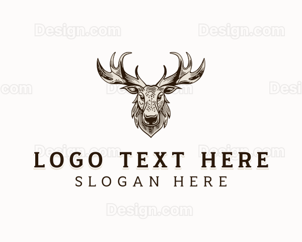 Moose Antler Wildlife Logo