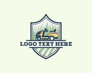 Grass Cutting Lawn Mower  logo