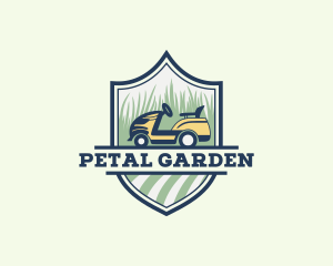 Grass Cutting Lawn Mower  logo design