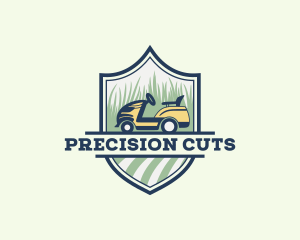 Grass Cutting Lawn Mower  logo design