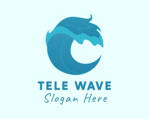 Summer Beach Wave logo design