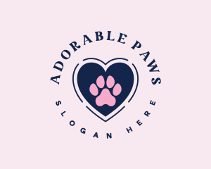 Paw Heart Care logo design