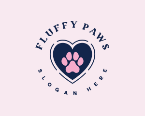 Paw Heart Care logo design