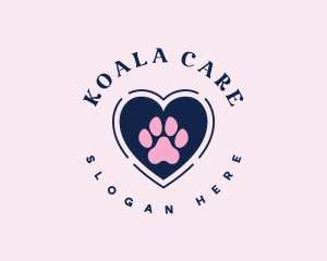 Paw Heart Care logo design