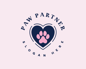 Paw Heart Care logo design