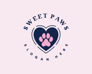 Paw Heart Care logo design