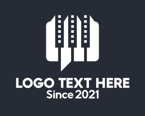 Keyboard - Piano Chat Messaging logo design