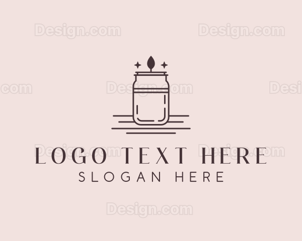 Scented Candle Jar Logo