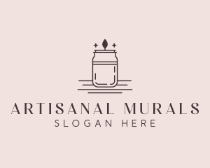 Scented Candle Jar logo design