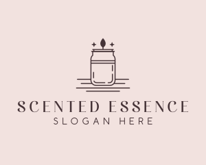 Scented Candle Jar logo design