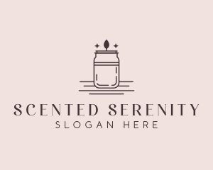 Scented Candle Jar logo design