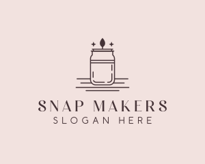 Scented Candle Jar logo design