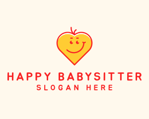 Happy Heart Emoji logo design