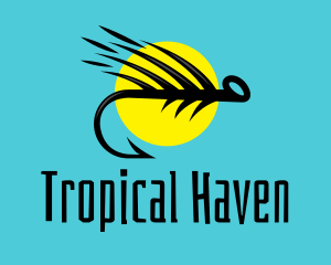 Tropical Fishing Hook logo design