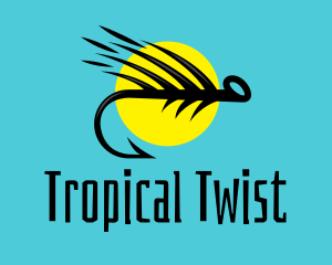 Tropical Fishing Hook logo design