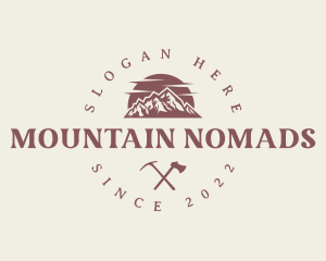 Mountain Hiking Summit logo design